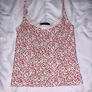 rare brandy melville floral skylar tank